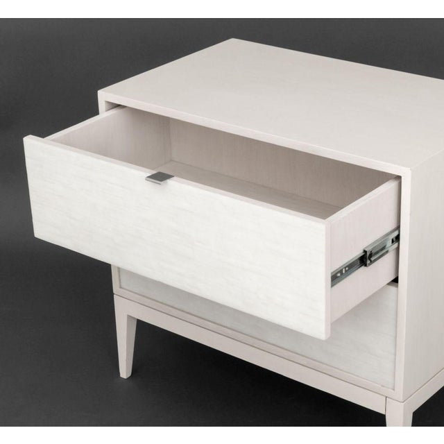 Wood Ercole Home "Milano" White Painted Nightstands, 2 For Sale - Image 7 of 9