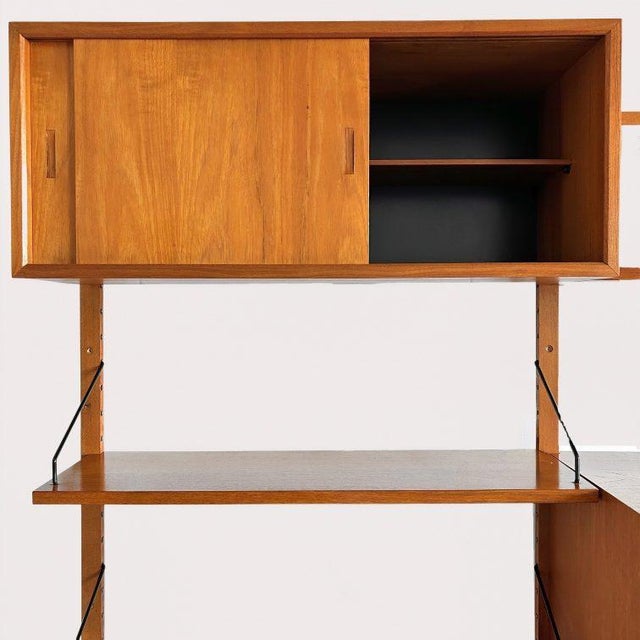 Mid-Century Modern Danish Royal Wall Unit by Poul Cadovius, 1950s For Sale - Image 9 of 13