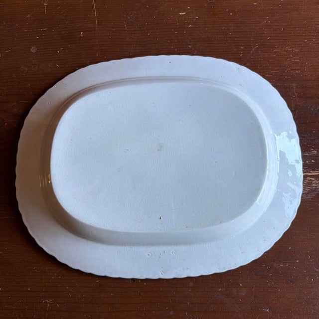 Antique Pearlware Blue Feather Edge Platter, English, Early 19th Century For Sale - Image 12 of 18