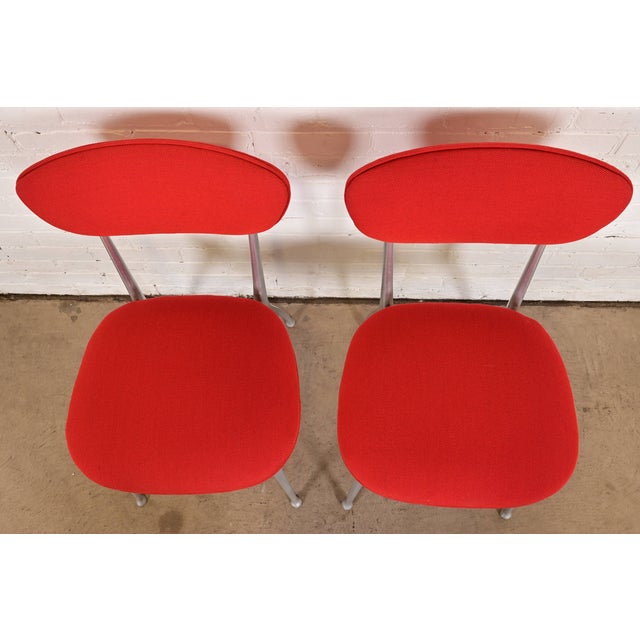 Mid 20th Century Shelby Williams Mid-Century Modern Aluminum "Gazelle" Chairs, Pair For Sale - Image 5 of 12