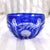 Contemporary 1980s Set of Five Blue Cut to Clear Serving Bowls For Sale - Image 3 of 6