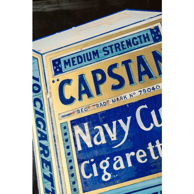 1920s Capstan Navy Cut Cigarette Advertising Mirror For Sale - Image 4 of 6
