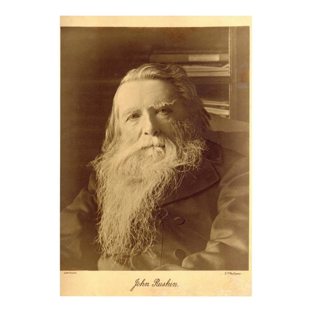 Charles Philip McCarthy, Portrait of John Ruskin, Photograph, 1890s For Sale