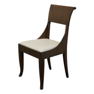 Baker Furniture Solid Mahogany Transitional Contemporary Dining Side Chair 2899-3579 For Sale
