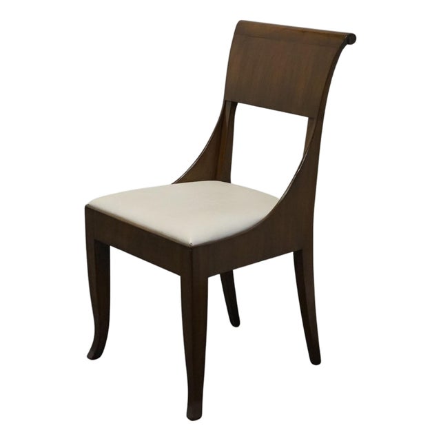 Baker Furniture Solid Mahogany Transitional Contemporary Dining Side Chair 2899-3579 For Sale