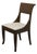 Baker Furniture Solid Mahogany Transitional Contemporary Dining Side Chair 2899-3579 For Sale