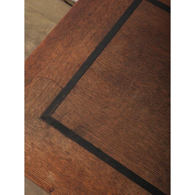 Wood Antique Renaissance Revival Carved Oak Table | Late 19th Century For Sale - Image 7 of 9