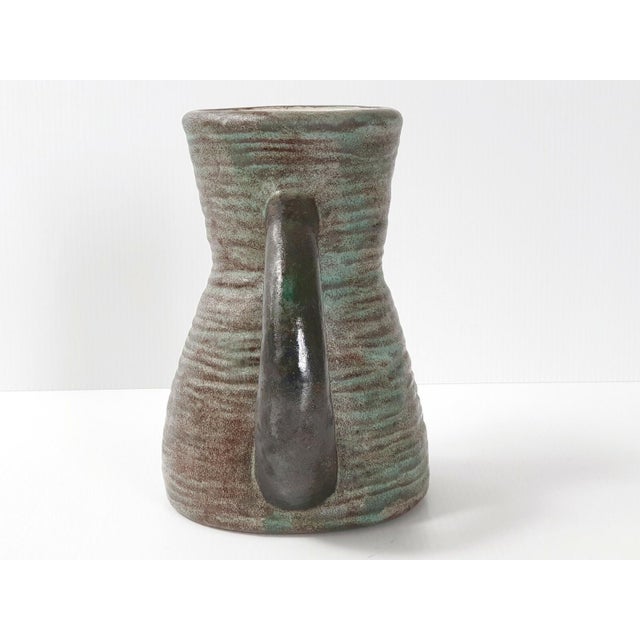 Vintage French Ceramic Stoneware Pitcher from LMR, 1950-1960 For Sale - Image 3 of 7