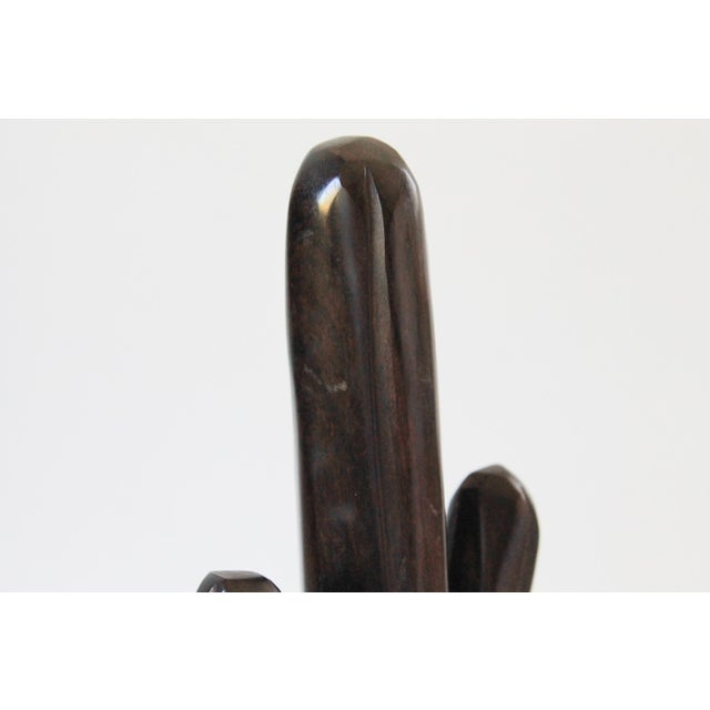 Brown Vintage Hand Carved Ironwood Cactus Sculpture For Sale - Image 8 of 10