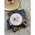 Mid-Century Modern Black & Gold Ceramic Leaf Standing Ashtray For Sale - Image 10 of 12