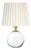 Giorgio Crystal Mini Lamp, Natural Brass with Oyster Wave Pleat Shade For Sale