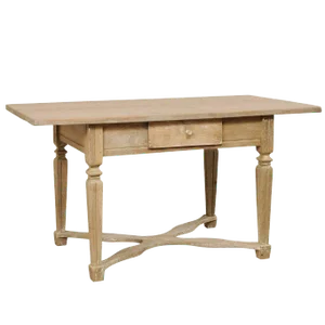 Swedish 19th Century Baroque Style Desk or Table With Single Drawer