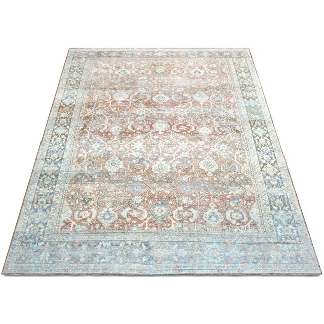 1940s 1940s Persian Mahal Rug For Sale - Image 5 of 7