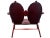 Red Antique Red Flame Mahogany Hand Carved Fish Scale Settee For Sale - Image 8 of 13