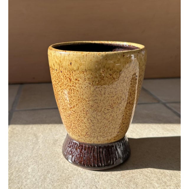 Brown Modernist Studio Ceramic Art Vase from Helma Klett, Germany, 1940s For Sale - Image 8 of 14