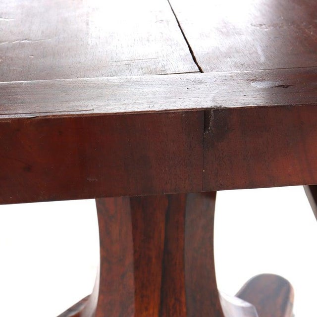 Antique Vintage Oak Dining Table, Handcrafted, Rustic Style, Usa For Sale - Image 13 of 18
