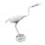 Vintage Handcrafted Meta & Iron Crane Heron Garden Sculpture 46” Tall For Sale