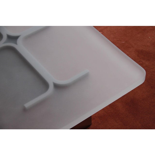 Brushed Steel & Transparent Opaque Resin Fossil Coffee Table by Daniel Nikolovski & Danu Chirinciuc for KABINET, 2019 For Sale - Image 10 of 17