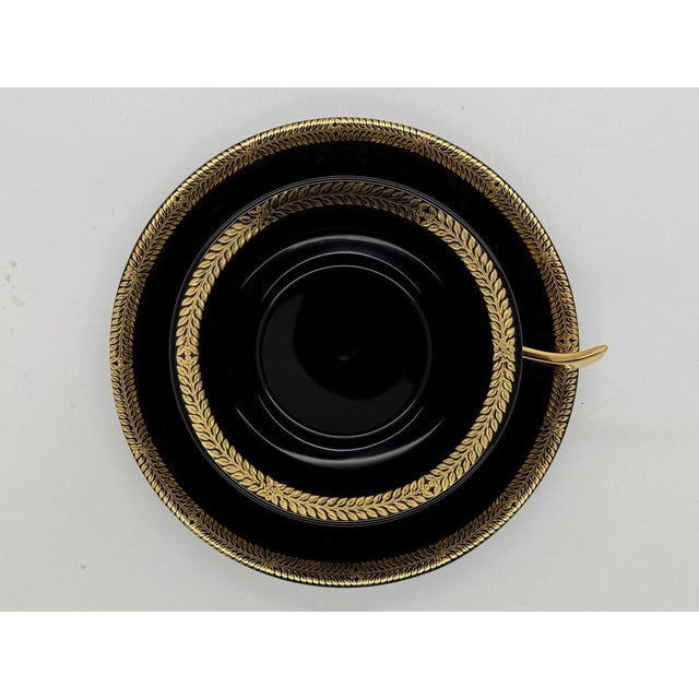 Gold Baroque Tea Cup and Saucer by Versace for Rosenthal, 2017, Set of 2 For Sale - Image 6 of 7