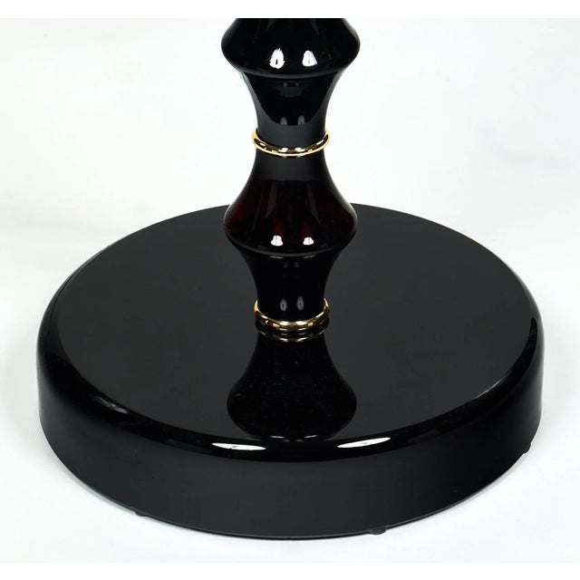 Black Murano Glass Floor Lamps by a Dona For Sale - Image 8 of 12
