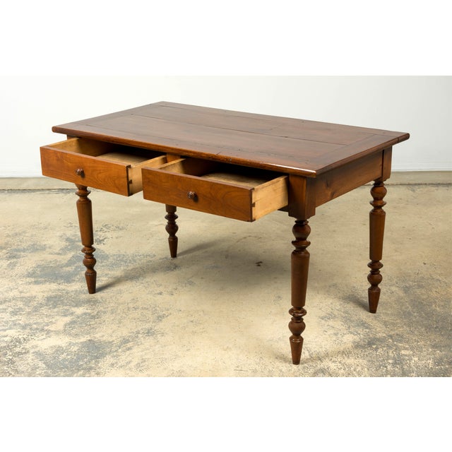 Mid-19th Century French Louis Philippe Walnut Writing Table For Sale - Image 15 of 18