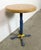 Blue Vintage Industrial Workshop Stool, 1960s For Sale - Image 8 of 14