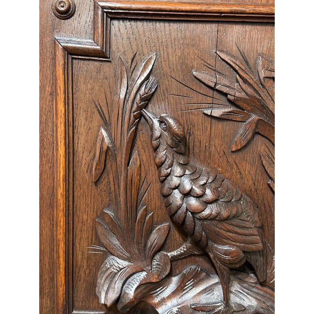 19th Century 19th Century Black Forest Wall Panel Bird For Sale - Image 5 of 14