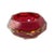 Italian Faceted Red Murano Glass Ashtray by Flavio Poli, 1950s For Sale