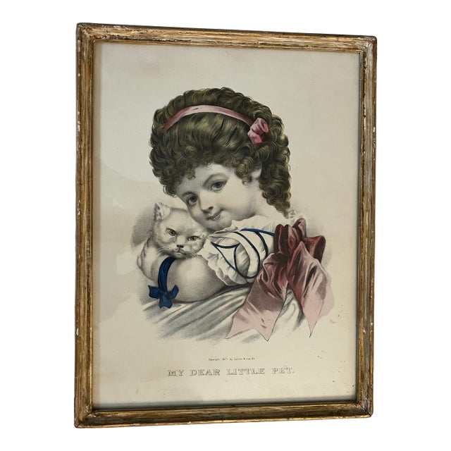 Antique Currier & Ives Print Dated 1877 For Sale