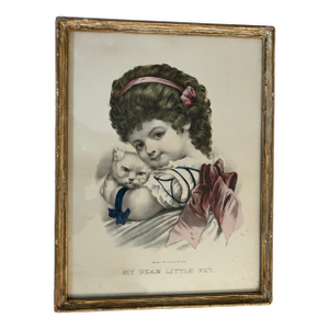 Antique Currier & Ives Print Dated 1877
