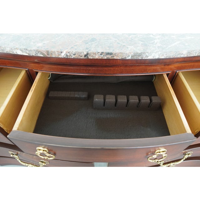 Vintage Century Furniture Marble-Top Sideboard For Sale - Image 9 of 16