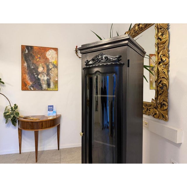 Glass Art Nouveau Display Cabinet For Sale - Image 7 of 12