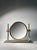 Vintage Karl Springer vanity mirror Vintage wear and patina as shown. As Found Condition.