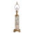 Mid-20th Century Signed Dresden German Cut Crystal & Brass Hollywood Regency Table Lamp For Sale
