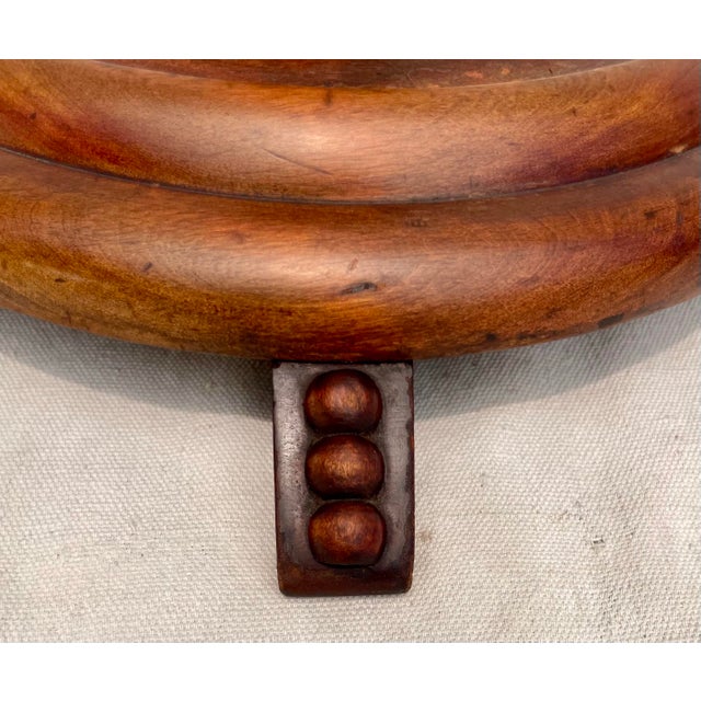 Early 20th Century Early 20th C. Victorian Art Deco Mahogany Pedestal Plant Stand For Sale - Image 5 of 12