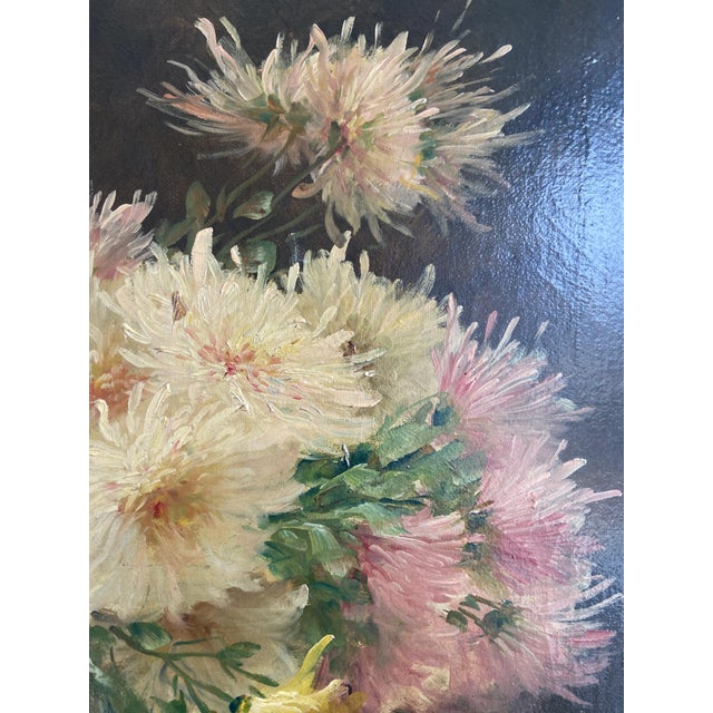 E. Coppenolle, Floral Still Life, 1800s, Oil on Canvas, Framed For Sale - Image 9 of 13