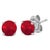 Encapsulate timeless elegance with these 14K White Gold stud earrings, each graced with a meticulously color-treated,...