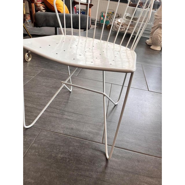 1950s Mid-Century White Chair by Jowladar & v. Mödlhammer for Sonett, 1950s For Sale - Image 5 of 11