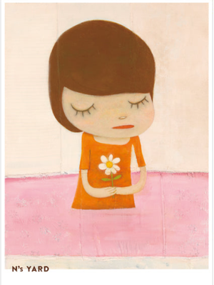 Yoshitomo Nara, in the Pink Water, 2021, Paper
