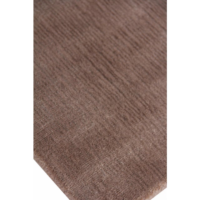 Exquisite Rugs Melle Hand loom Wool/Viscose Mink Rug-12'x15' For Sale In Los Angeles - Image 6 of 10