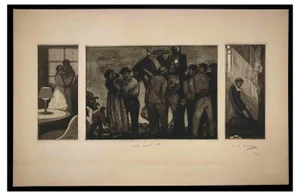 Benito (Edmond Garcia), Alea Iacta Est, Etching, 1914