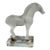 Late 20th Century Lalique (France) - Exquisite Signed Clear and Frosted Tang Horse With Original Label, Retired - For Sale