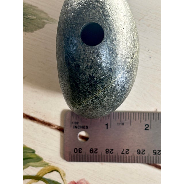 Stone Bud Vase Pacific Northwest Artisan Hand-Carved Volcanic Rock For Sale - Image 12 of 12