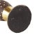 Lenox Tall Brown Dots Porcelain Table Lamp With Torchiere Shade For Sale - Image 4 of 5