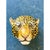 Vintage Boho Glazed Ceramic Leopard Wall Hanging For Sale - Image 4 of 10