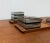 Wood Mid-Century Danish Tray in Teak with Cabaret Glass Trays from Holmegaard, 1960s, Set of 9 For Sale - Image 7 of 10