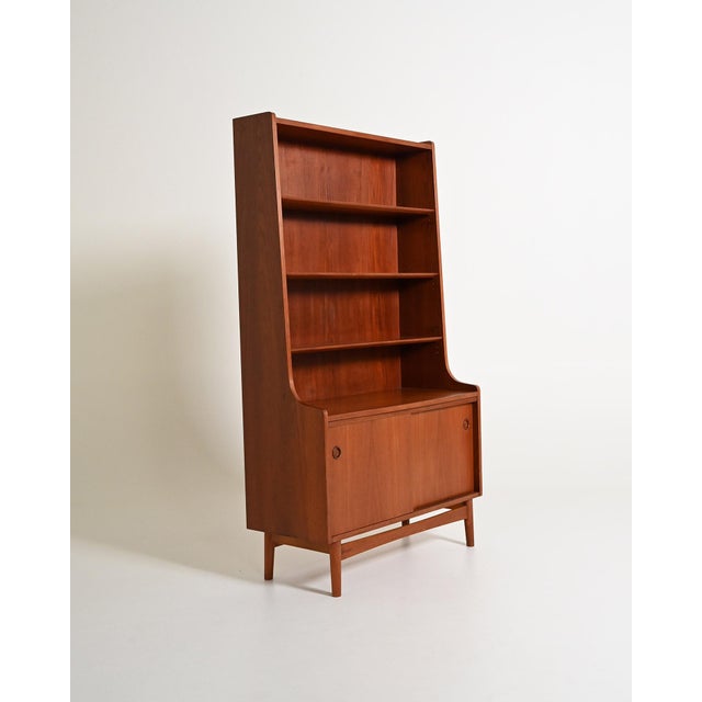 Teak Bookcase by Johannes Sorth for Bornholms Møbelfabrik, 1960s For Sale - Image 10 of 10