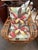 Pair of Mid-Century Rattan Lounge Chairs With Tropical Botanical Upholstery For Sale - Image 9 of 11