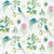 Sanderson Paradesia Fabric in Botanical Green - a Sample For Sale