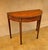 Neoclassical Demi-Lune Table with Green Leather Top, 1940s For Sale - Image 6 of 13